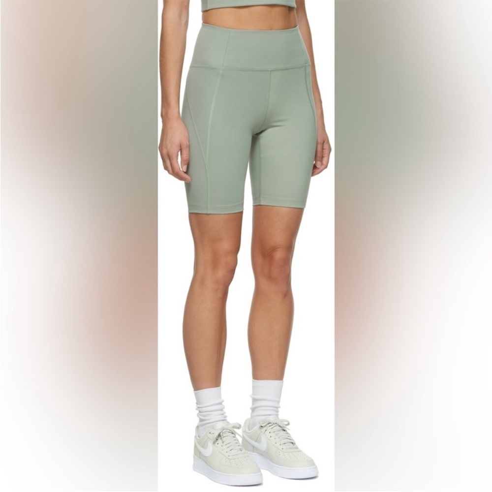 Girlfriend Collective Sage Green Bike Shorts